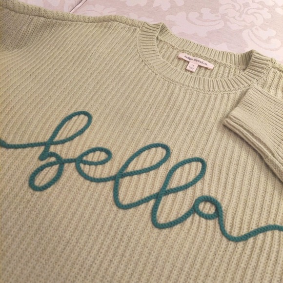 Indigo Thread Co Sweaters - NEW!‎  Indigo Threads Wms "Bella" Sweater Lime Green/Dark Green Embroidery Sz 1X